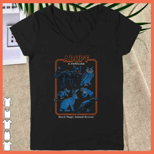 Adopt A Familiar black magic Animal Rescue Shirt