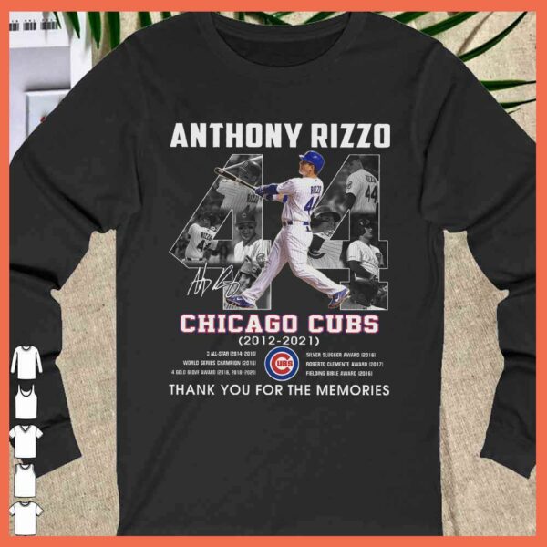 Anthony Rizzo Chicago Cubs 2012 2021 Signature Thank You For The Memories Shirt, Anthony Rizzo Shirt