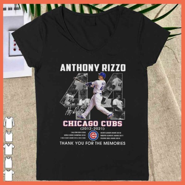 Anthony Rizzo Chicago Cubs 2012 2021 Signature Thank You For The Memories Shirt, Anthony Rizzo Shirt