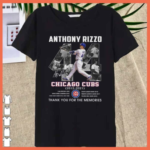 Anthony Rizzo Chicago Cubs 2012 2021 Signature Thank You For The Memories Shirt, Anthony Rizzo Shirt