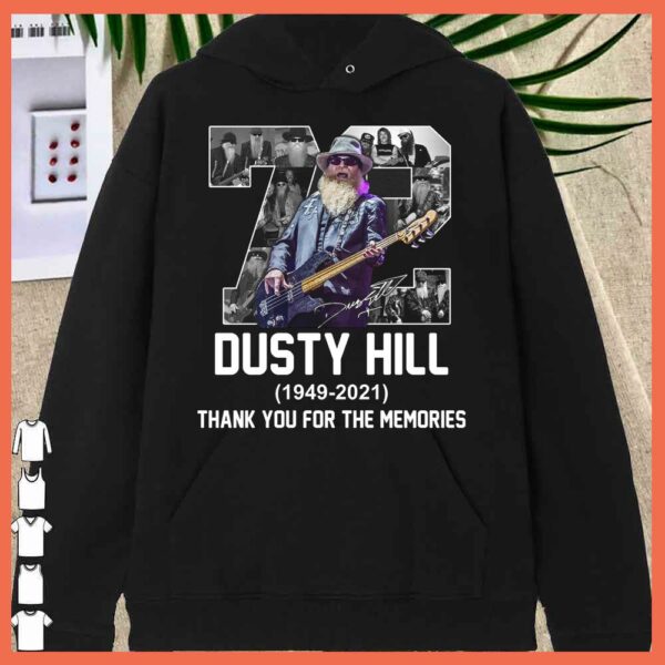 Awesome 72 years Dusty Hill 1949 - 2021 Thank you For The Memories Shirt