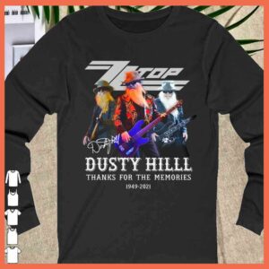 Awesome RIP Dusty Hill Shirt, Dusty Hill Signature Shirt, Dusty Hill 1949 - 2021 Thank you For memories Shirt
