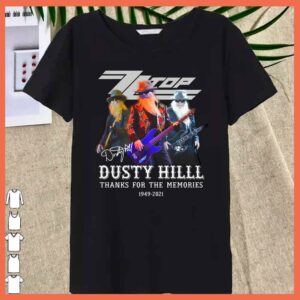Awesome RIP Dusty Hill Shirt, Dusty Hill Signature Shirt, Dusty Hill 1949 - 2021 Thank you For memories Shirt 6