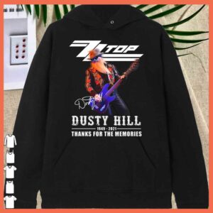Awesome ZZ TOP Dusty Hill 1949 2021 Signature Thank For Memories Shirt