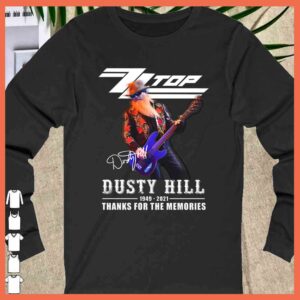 Awesome ZZ TOP Dusty Hill 1949 2021 Signature Thank For Memories Shirt