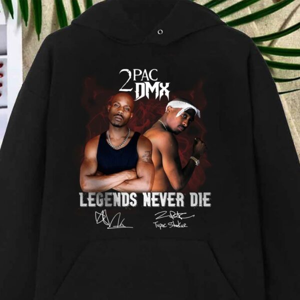Best 2PAC DMX Lengends Never die Shirt, Tupac Shkue signature shirt, DMX legends shirt