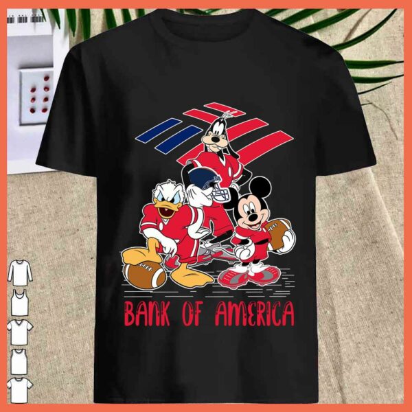 Best Bank Of America mickey Donald Goofy shirt, Bank Of America Donald Shirt, Bank Of America Goofy shirt