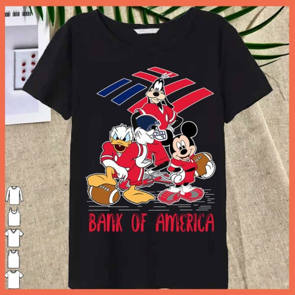 Best Bank Of America mickey Donald Goofy shirt, Bank Of America Donald Shirt, Bank Of America Goofy shirt