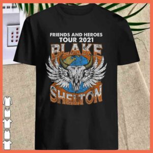 Best Blake Shelton Friends And Heroes Tour 2021 Shirt 1