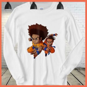 Best Boondock Riley Huey Black Cartoon Sitcom Dragon Style Shirt 1
