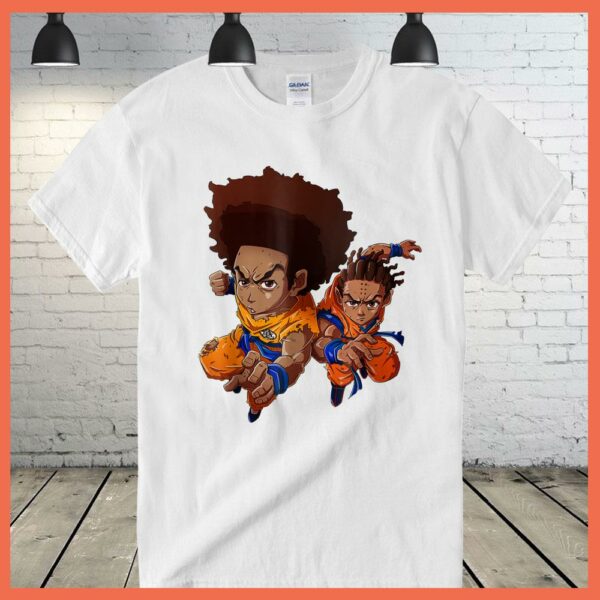 Best Boondock Riley Huey Black Cartoon Sitcom Dragon Style Shirt