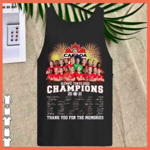 Best Canada Champions 2021 Olymoic Tokyo 2020 Signature thank you for the memories Shirt 2