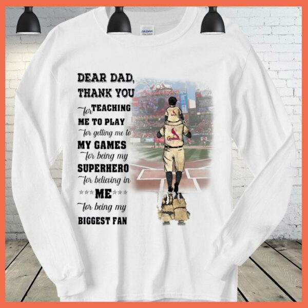 Best Candinas Dear Dad Thank You For Teaching Me To Play Baseball Shirt