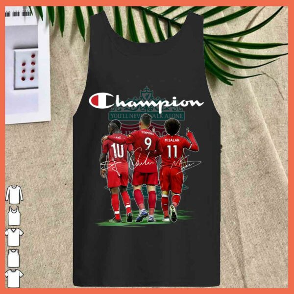 Best Champion attack trio Liverpool Salah Firmino Mané Shirt