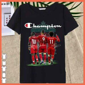 Best Champion attack trio Liverpool Salah Firmino Mané Shirt 3