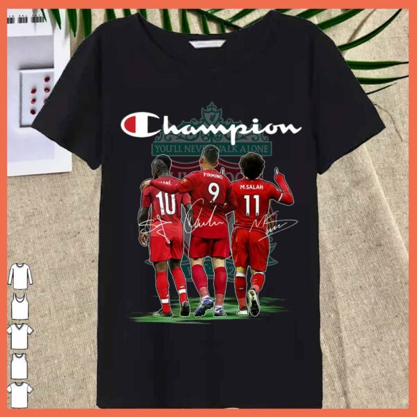 Best Champion attack trio Liverpool Salah Firmino Mané Shirt