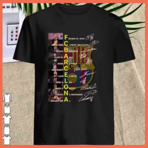 Best FC Barcelona Signature team Thank you Shirt