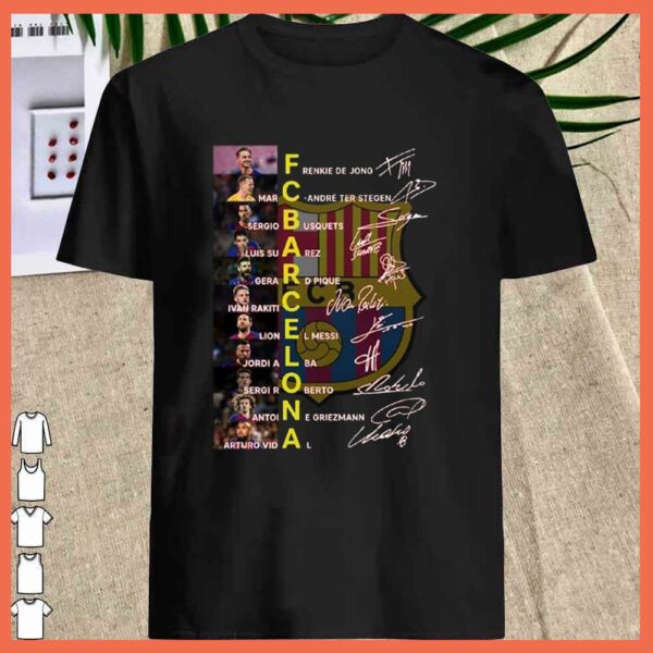 Best FC Barcelona Signature team Thank you Shirt