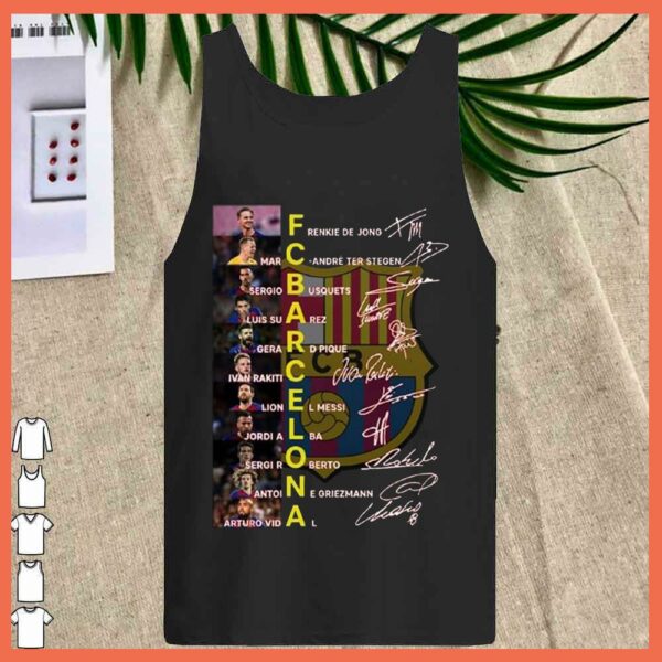 Best FC Barcelona Signature team Thank you Shirt