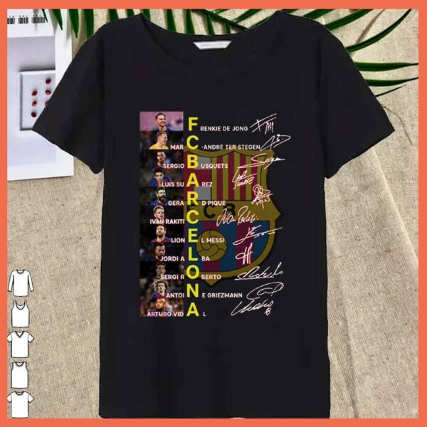 Best FC Barcelona Signature team Thank you Shirt