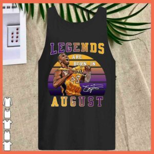 Best Laker Legends are Born In August shirt, Kobe Bryant Signature shirt 2