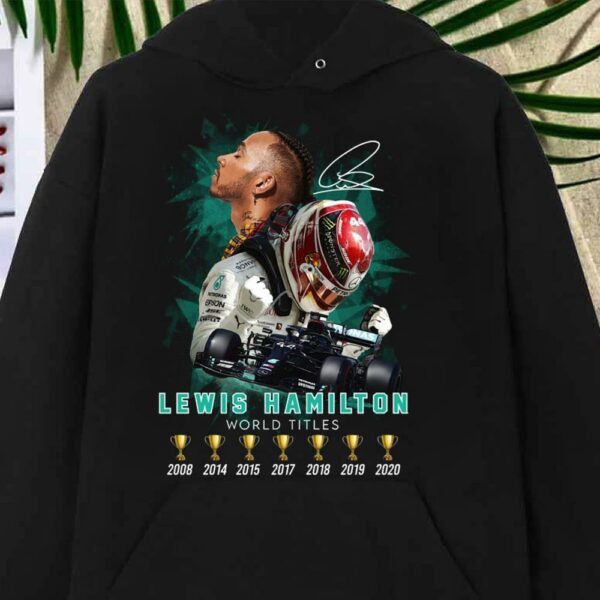 Best Lewis Hamilton World Titles Champion Cup 2008 to 2020 Shirt