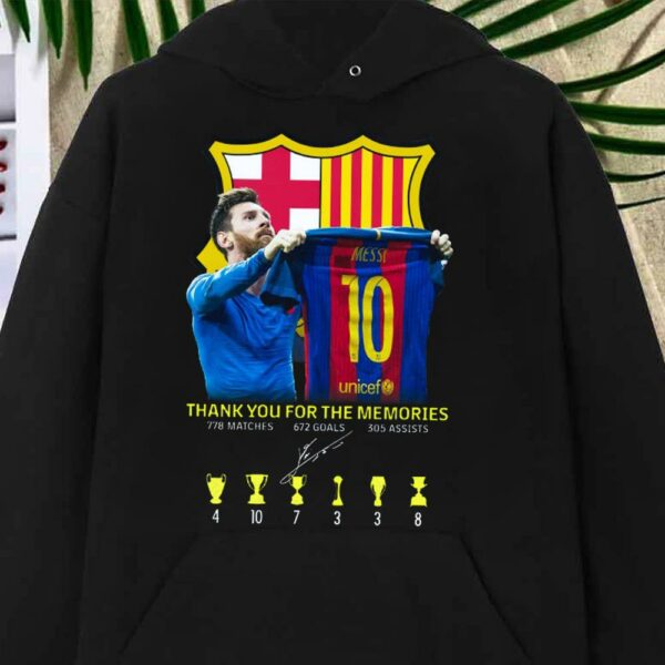 Best Lionel Messi Shirt, Messi Thank You For The Memories with FC Barcelona Shirt