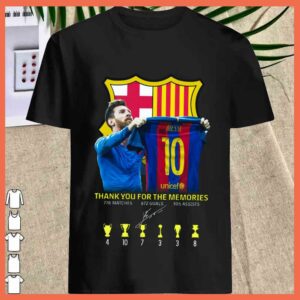 Best Lionel Messi Shirt, Messi Thank You For The Memories with FC Barcelona Shirt 1