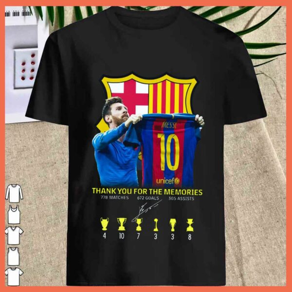Best Lionel Messi Shirt, Messi Thank You For The Memories with FC Barcelona Shirt