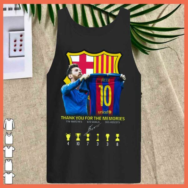 Best Lionel Messi Shirt, Messi Thank You For The Memories with FC Barcelona Shirt