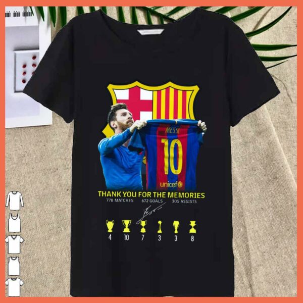 Best Lionel Messi Shirt, Messi Thank You For The Memories with FC Barcelona Shirt