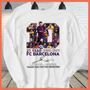 Best M10 Messi 21 Year FC Barcelona Thank you fo ther memories Shirt