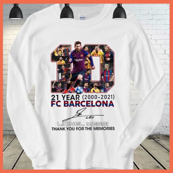 Best M10 Messi 21 Year FC Barcelona Thank you fo ther memories Shirt