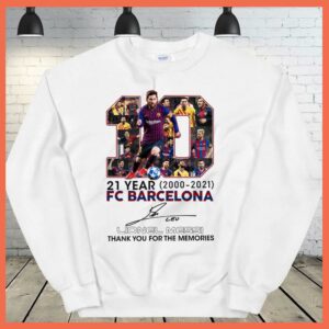 Best M10 Messi 21 Year FC Barcelona Thank you fo ther memories Shirt