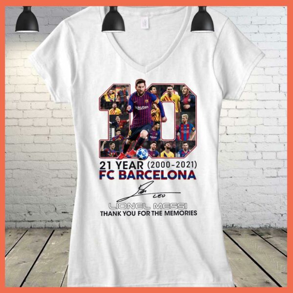 Best M10 Messi 21 Year FC Barcelona Thank you fo ther memories Shirt