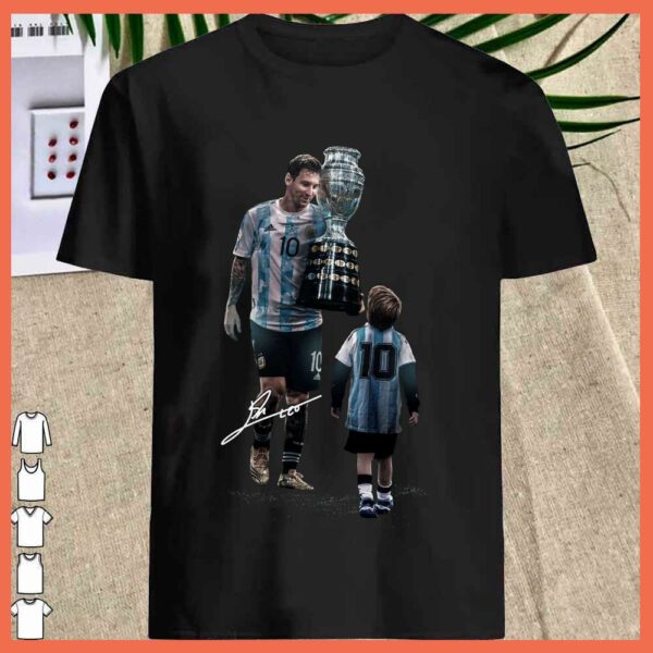 Best Messi and Son shirt, Messi Cups Copa America Champion shirt