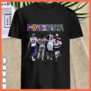 Best Minnesota Tarkenton Puckett Garnett Koivu signature shirt 1