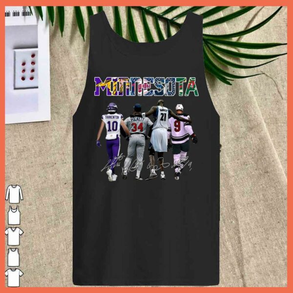 Best Minnesota Tarkenton Puckett Garnett Koivu signature shirt