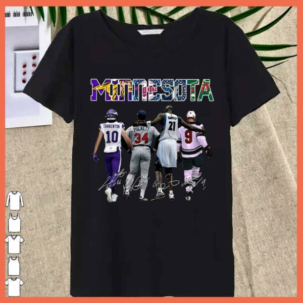 Best Minnesota Tarkenton Puckett Garnett Koivu signature shirt