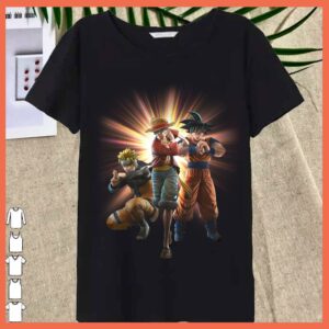 Best Naruto Son Goku and D.Luffy Shirt, Anime mashup Son goku naruto Luffy Shirt 3
