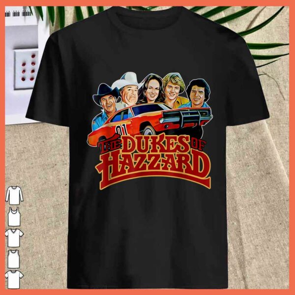 Best Retro Hazzard Cars Outfits Design Art The Dukes Music Season Shirt