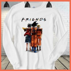Best Son Goku Luffy And Naruto Eating Friends Anime Shirt, Monkey D.luffy Friends shirt 1