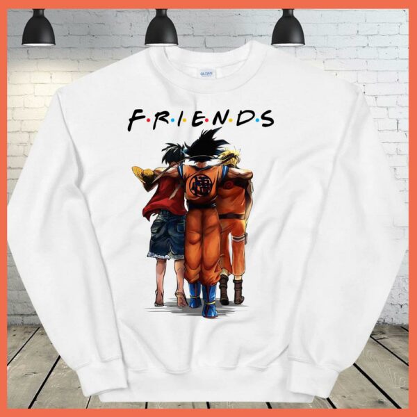 Best Son Goku Luffy And Naruto Eating Friends Anime Shirt, Monkey D.luffy Friends shirt