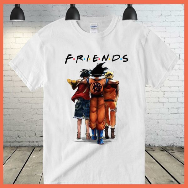 Best Son Goku Luffy And Naruto Eating Friends Anime Shirt, Monkey D.luffy Friends shirt