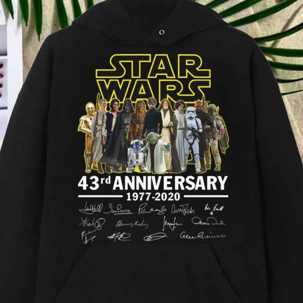 Best Starwars 43rd Anniversary Signature 1977 2020 Shirt