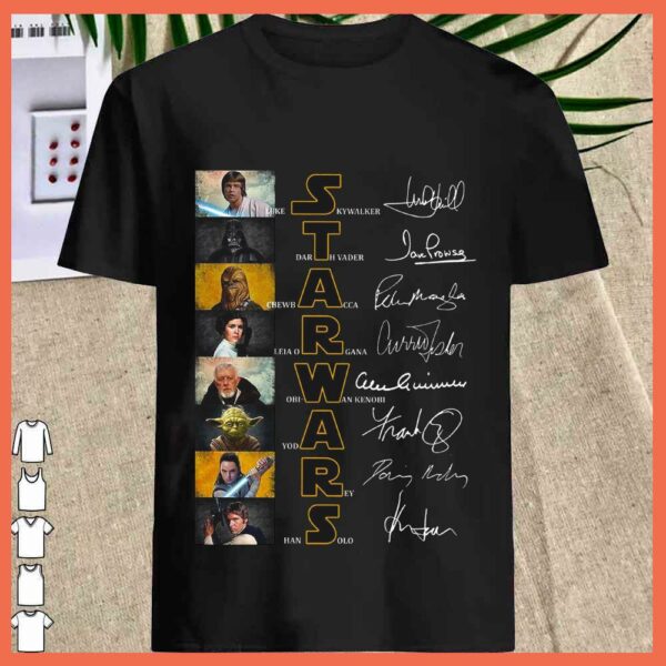 Best Starwars Luke Skywalker Darth vader shirt, Starwars Leia Organa Yoda Shirt, Starwars Rey han Solo Chewbacca Shirt