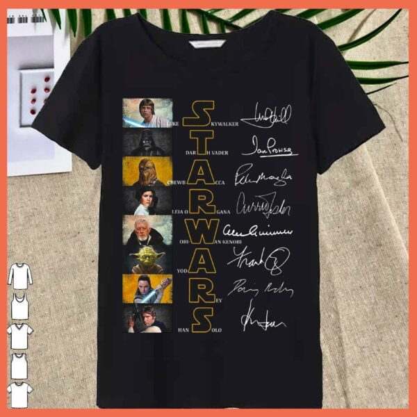 Best Starwars Luke Skywalker Darth vader shirt, Starwars Leia Organa Yoda Shirt, Starwars Rey han Solo Chewbacca Shirt