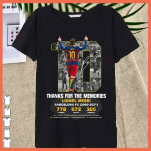 Best Thank you Messi 2000-2021 memories Shirt 3