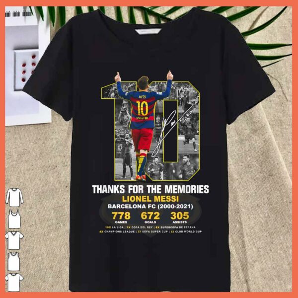 Best Thank you Messi 2000-2021 memories Shirt