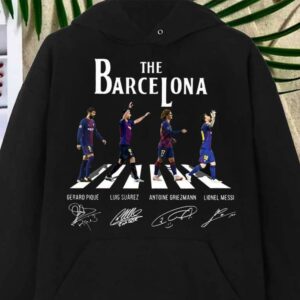 Best The Barcelona Abbey Road Messi Pique shirt